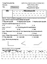 Đề kiểm tra chất lượng cuối học kì I môn Toán Lớp 4+5 - Năm học 2015-2016 - Trường Tiểu học Gia Tân